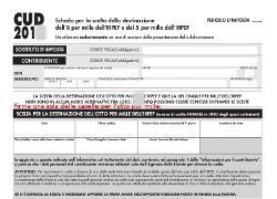 scelta 8 per mille sul CUD